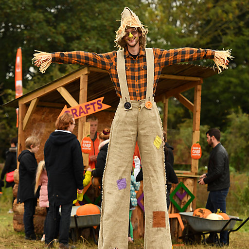 Scarecrow at Bolesworth Castle Picking Patch and Halloween Maize Maze