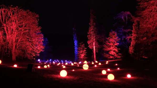 Christmas lights trail in Cheshire