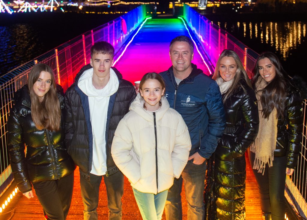 Michael Owen and Family visit Bolesworth Christmas Lights Trail 2022