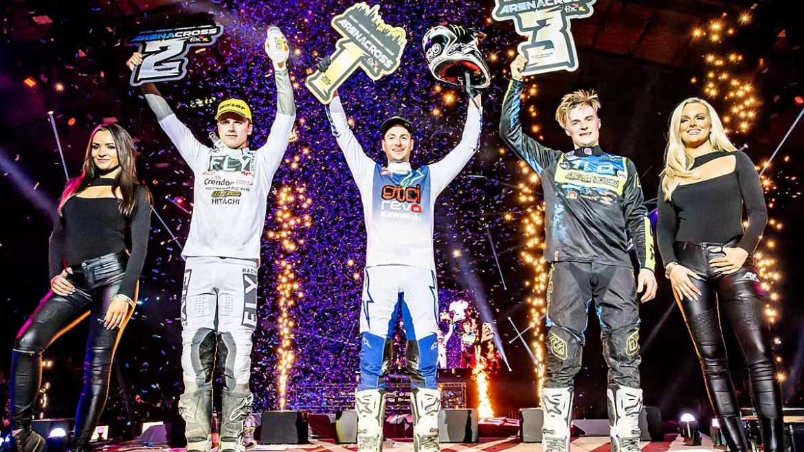 Conrad Mewse, Tommy Searle and Jack Brunell return for Arenacross 2024